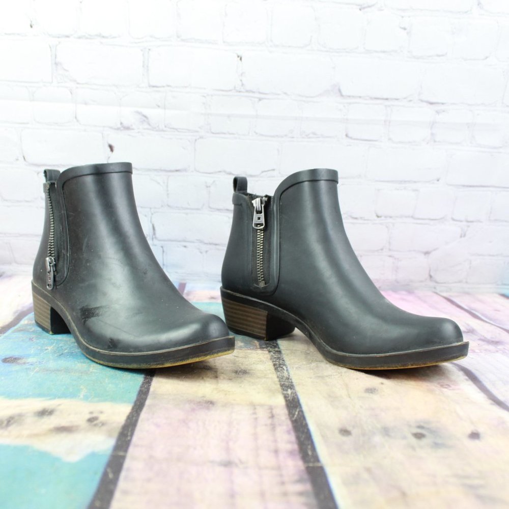 LUCKY BRAND Ankle Zip Boots Shoes Size 7 M - Picture 3 of 9